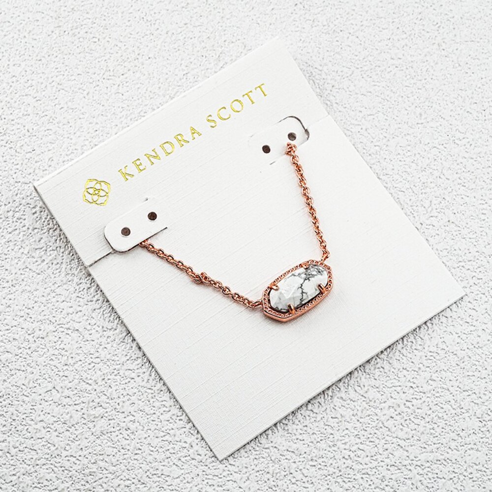 Kendra Scott White Turquoise Necklace